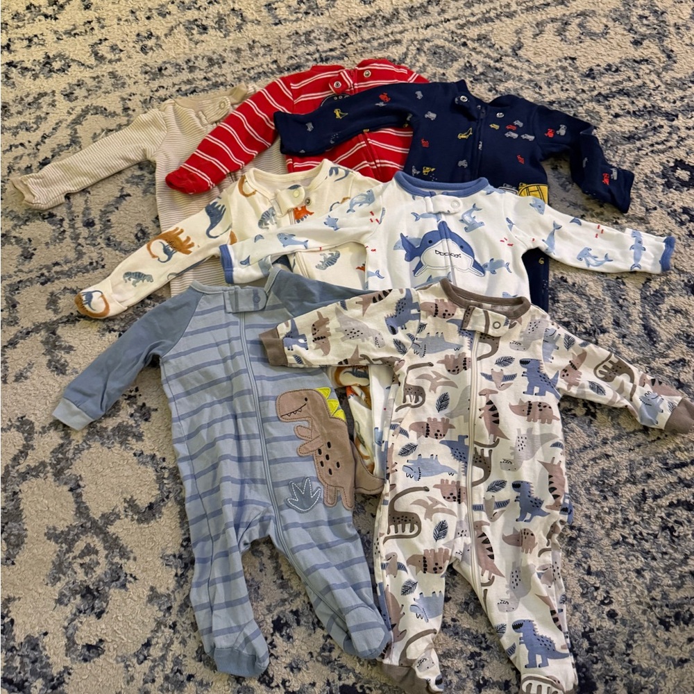 Bundle: NB Baby Boy Sleepers